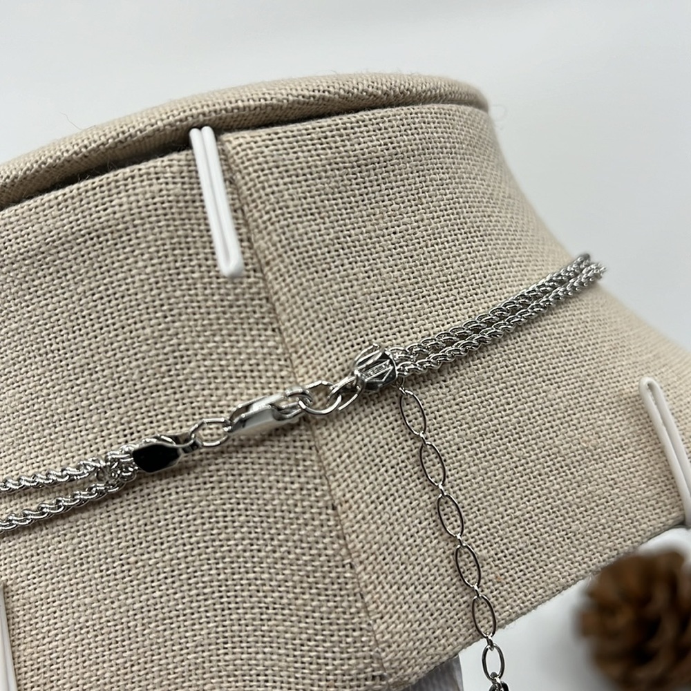🌟 Exquisite Vintage Marcasite Chandelier Necklace Pendant by Suspicion 🌠 - Picture 4 of 11